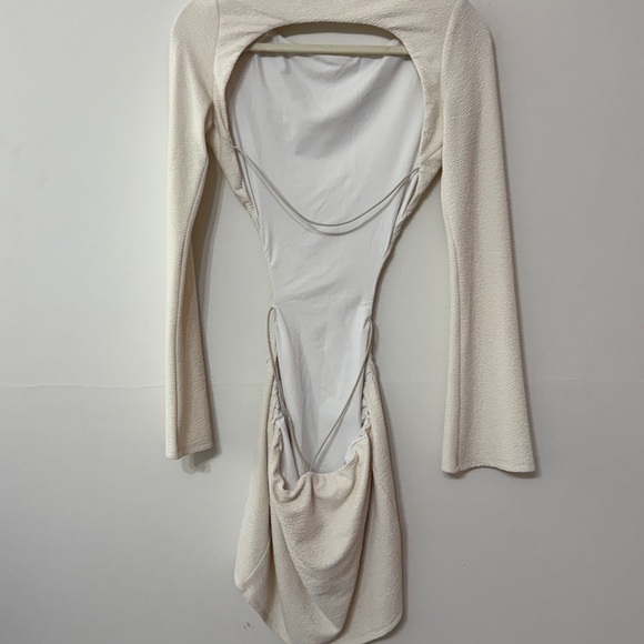 CAMILA COELO Elena mini dress Elegant‎ Cream White Backless Dress - Picture 9 of 10